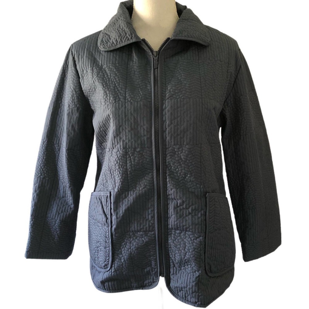 Totes Women’s Size S Rain Jacket Waterproof Windproof Quilted Fleece Lined Blue